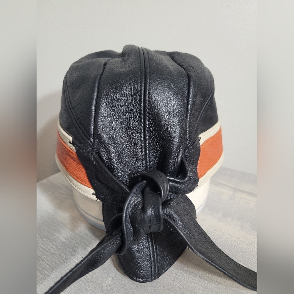 Vintage Harley Davidson Leather Riding Cap Medium - Picture 3 of 9